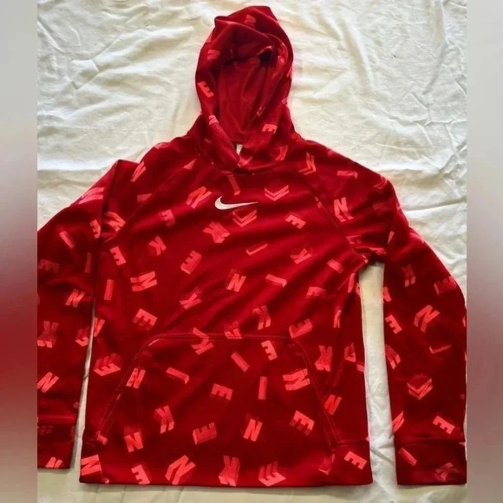 Nike Therma-Fit Kids hooded‎ red sweatshirt L